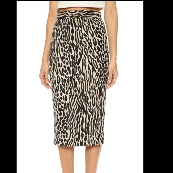 By Malene Birger Animal Print Skirt - Picture 1 of 7